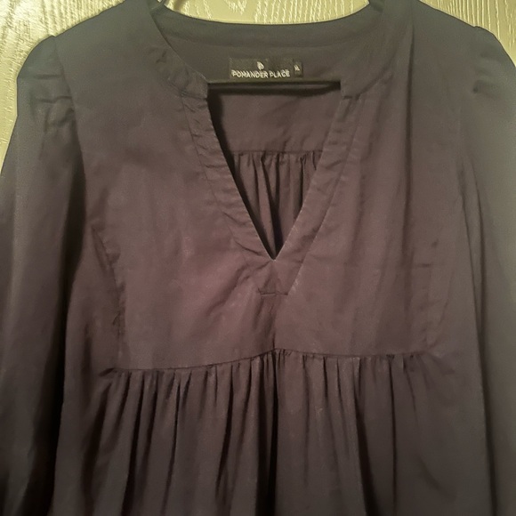 Tuckernuck Pomander Place Navy Cotton Kenzo Long Sleeve Dress - Picture 6 of 7